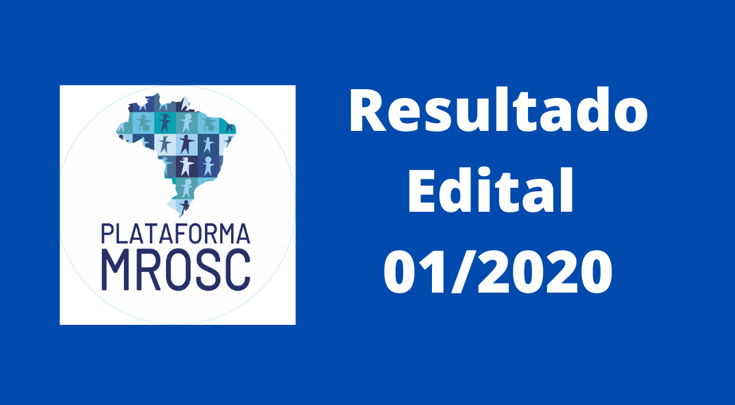 Plataforma MROSC divulga resultado do Edital n. 01/2020 do Fundo OSC