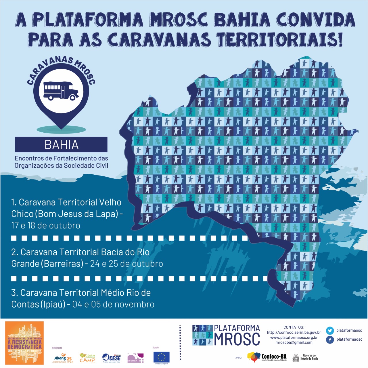 Plataforma MROSC Bahia Convida para as Caravanas de Fortalecimento das OSCs