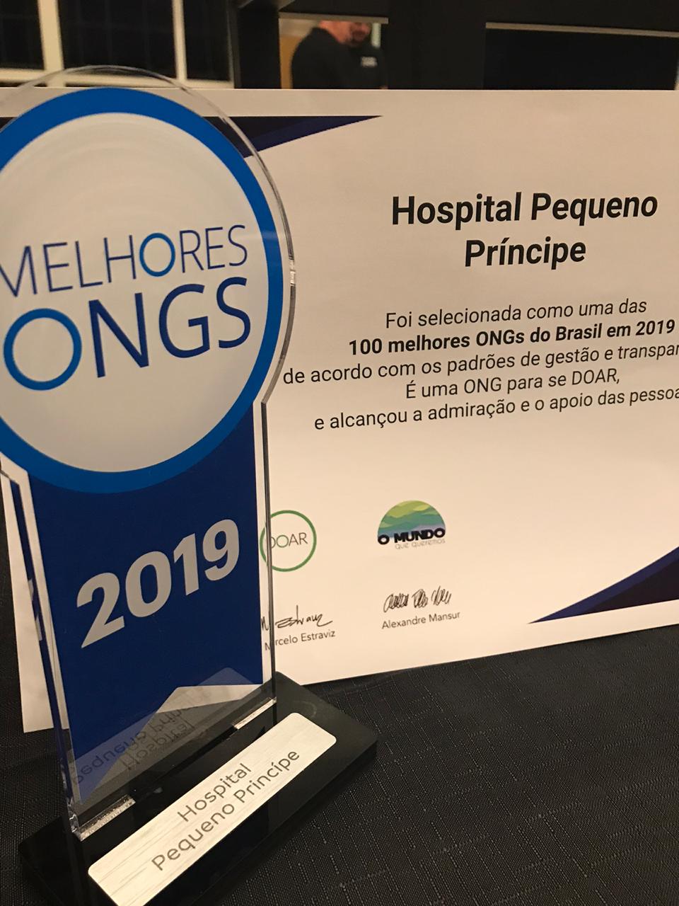 Prêmio 100 melhores ONGs do Brasil 2019