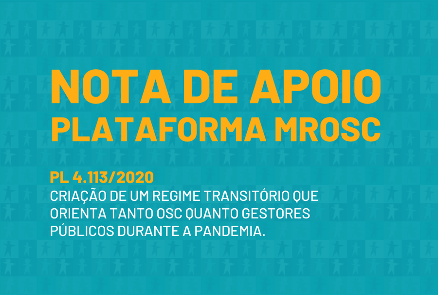 Nota técnica da Plataforma MROSC sobre o PL 4.113/2020