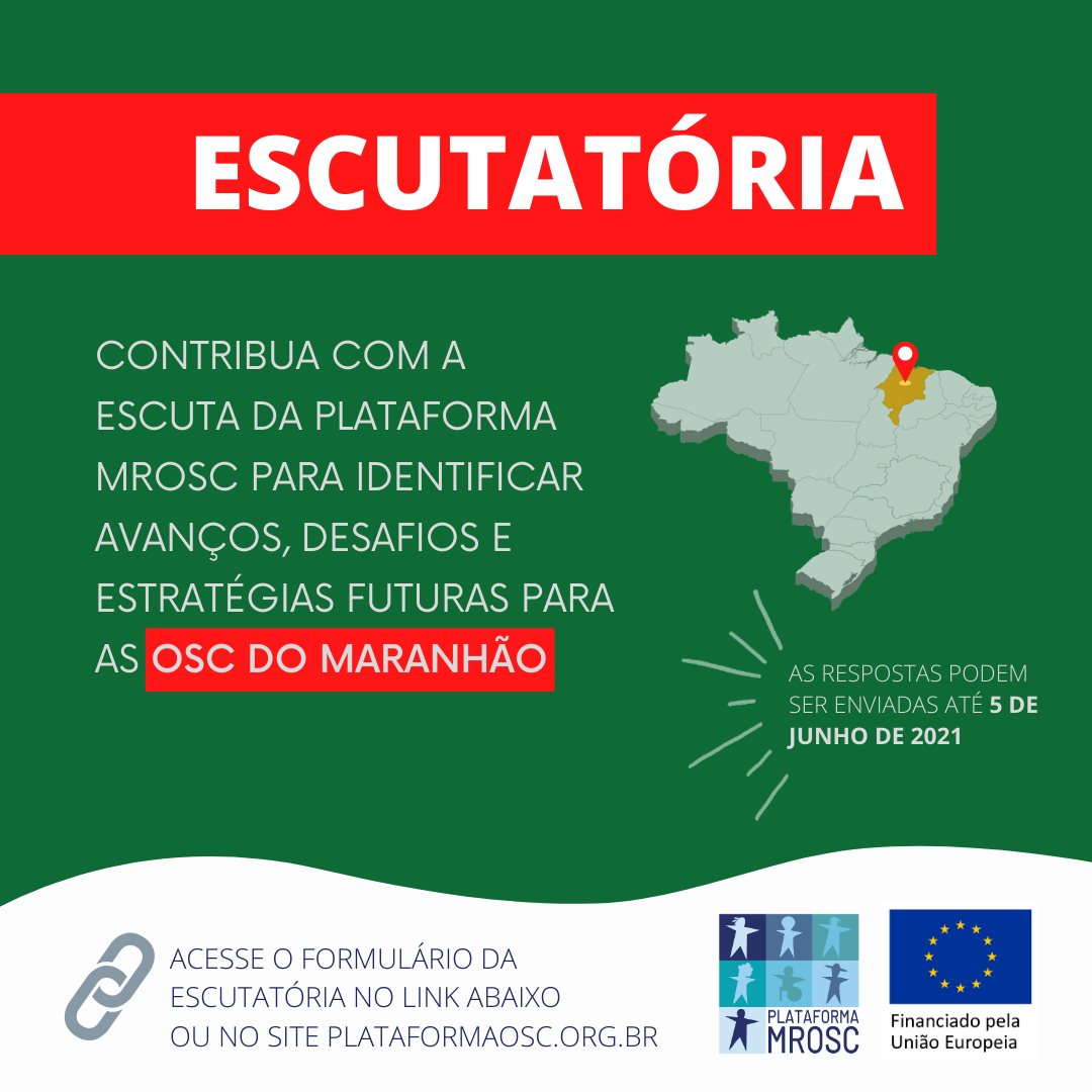 Plataforma MROSC promove escuta para as OSC do Maranhão