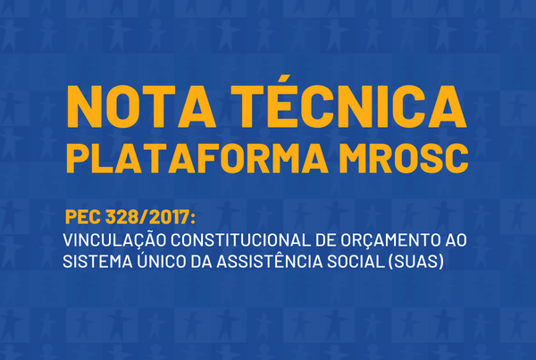 Nota técnica da Plataforma MROSC sobre a PEC 328/2017